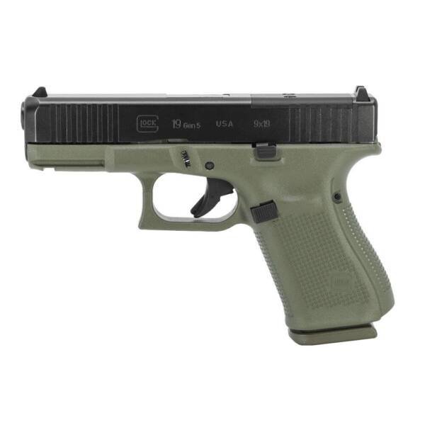 Glock 19 Gen5 MOS Battlefield Green 9mm - Image 2