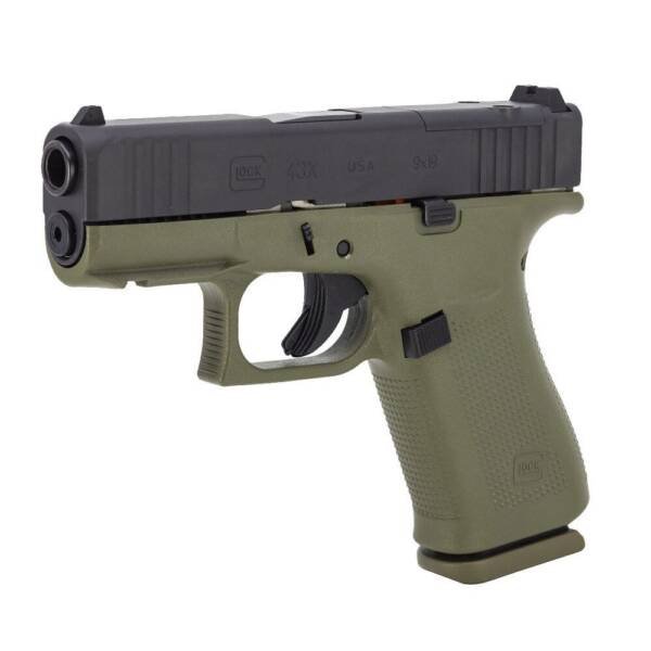 Glock 43X MOS Battlefield Green 9mm