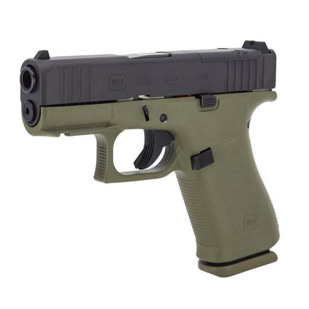 Glock 43X MOS Battlefield Green 9mm
