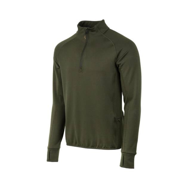 Stretch Tech Half Zip Fleece - Green Moss