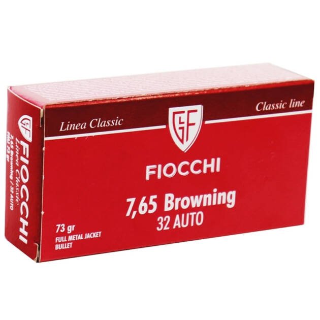 .32ACP Fiocchi 73gr FMJ - 50 Rounds