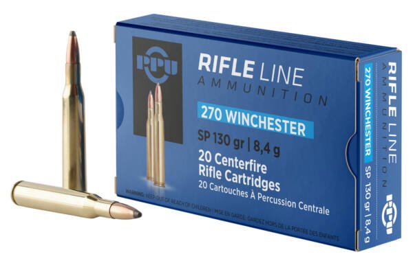 .270WIN PPU 130gr Soft Point  - 20 Rounds