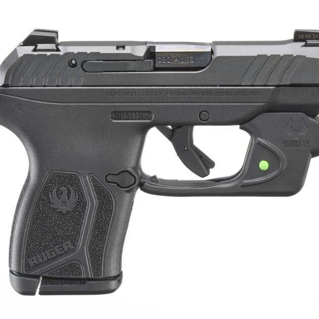 Ruger LCP Max .380ACP W/Viridian E Series Green Laser