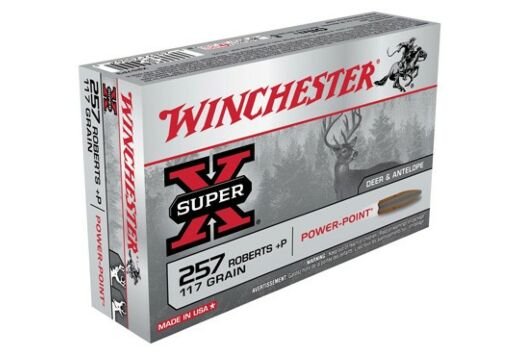 .257 Roberts +P Winchester Super-X 117gr Power Point - 20 Rounds