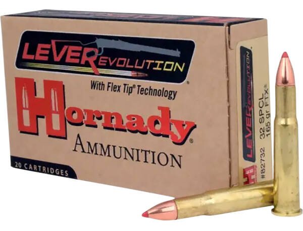 .32 Win Special Hornady 165gr FTX - 20 Rounds