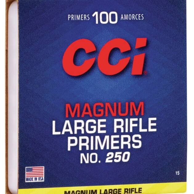 CCI 250 Large Rifle Magnum Primers-100 Count