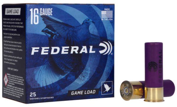 16GA Federal High Brass #4 Shot - 25 Rounds