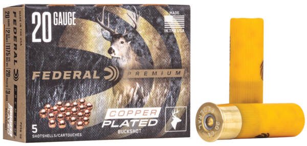20GA Federal Premium #3 Buckshot - 5 Rounds