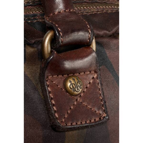 Canvas & Leather Travel Bag - Camoflauge - Image 5