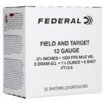 12GA Federal #8 Shot - 25 Rounds
