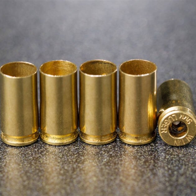 9MM Brass Cleaned-1000 Rounds
