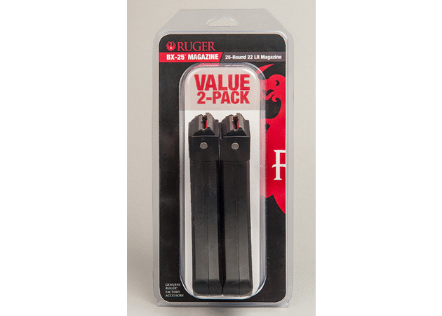 2xRuger BX-25 10/22 25 round Magazines