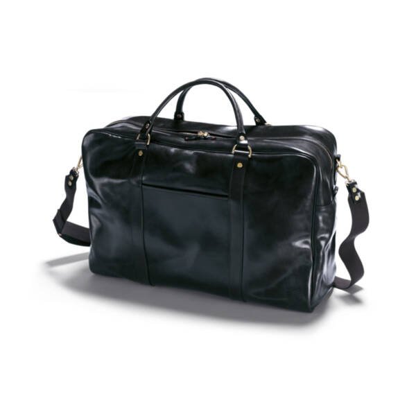 Malton Bridle Leather Holdall - Black