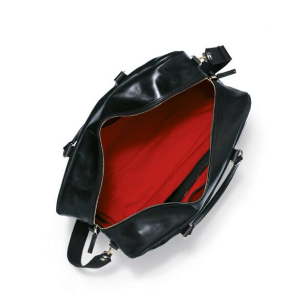 Malton Bridle Leather Holdall - Black - Image 2