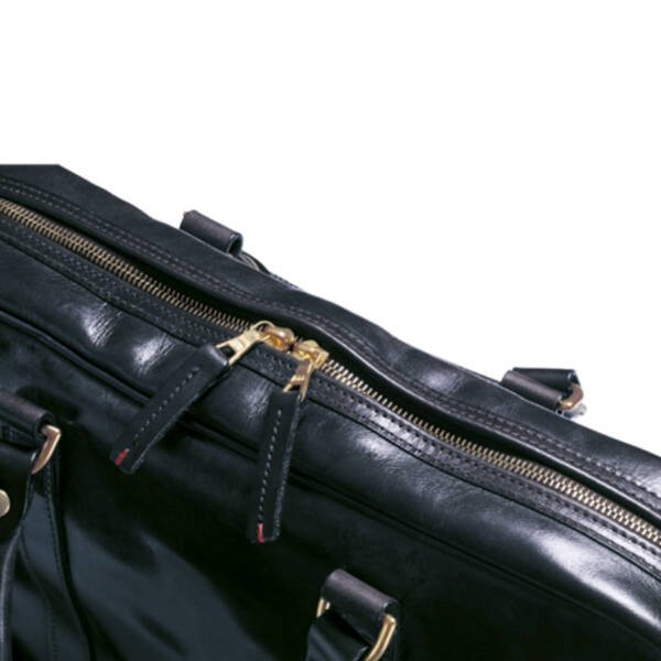 Malton Bridle Leather Holdall - Black - Image 4