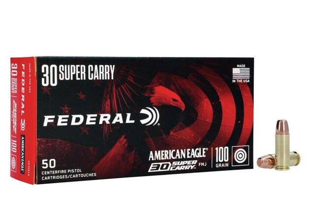 .30 Super Carry Federal 100gr FMJ - 50 Rounds