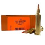 .22-250 REM HSM 55gr V-Max - 20 Rounds