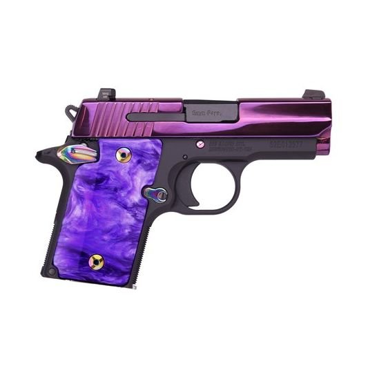 Sig Sauer 938 9mm Pistol with Night Sights, Purple – 938-9-PSP-ambi