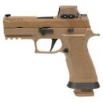Sig Sauer P320 M18 9mm 3.9" 21rds Pistol w/ Romeo X M17 Optic, Coyote – M18X-9-RX