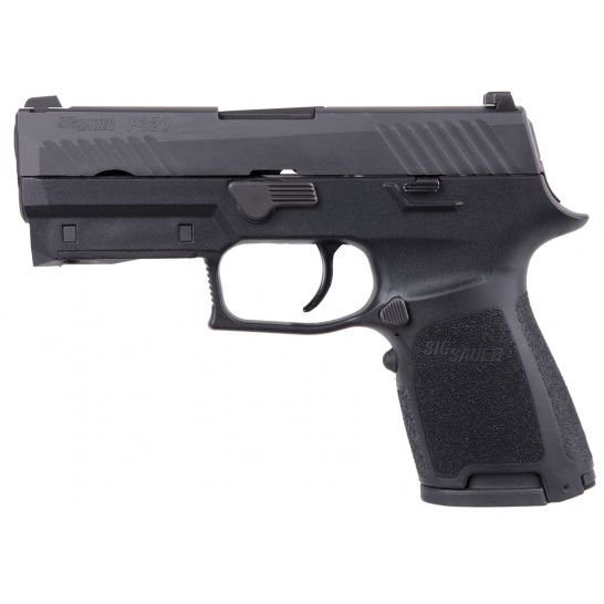 Sig Sauer P320 Lima Compact 9mm Semi-Automatic Pistol w/ LIMA320 Green Laser Grip, Stainless – 320C-9-BSS-LIMA-G