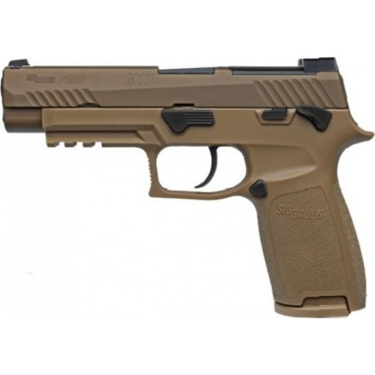Sig Sauer P320 M17 9mm Pistol, Tan Coyote – MS – 320F-9-M17-MS