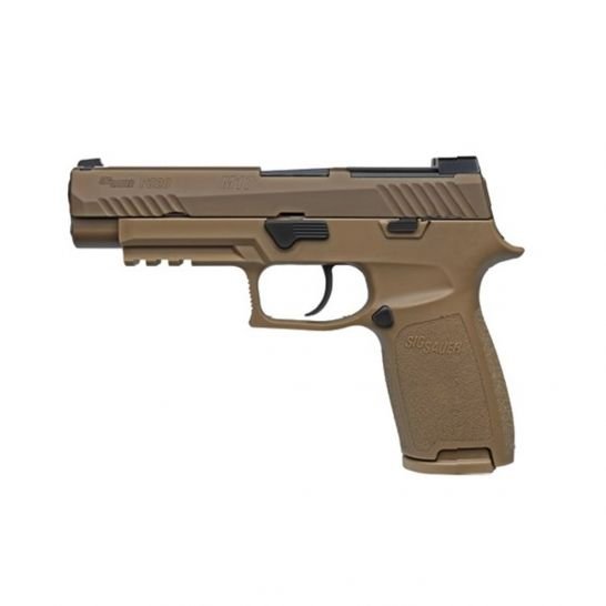 SIG Sauer P320-M17 Full 9mm Pistol , Coyote Tan (2 EXTRA MAGS FROM SIG SAUER FOR FREE)