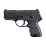 Sig Sauer P320 Nitron Subcompact 9mm Pistol w/ Night Sights, Black