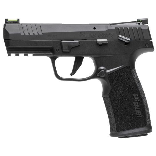 Sig Sauer P322 .22LR Pistol, 4" Barrel, Fiber Optic Sights, Black – 322CBAS10