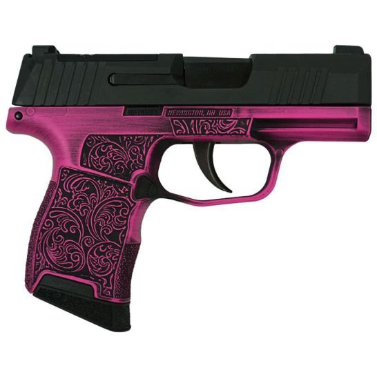 Sig Sauer P365 Optic-Ready Pink Filigree 9mm 3.10" 10rds, Pink