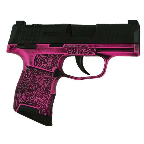 Sig Sauer P365 Optic-Ready Pink Filigree 9mm 3.10" 10rds, Pink