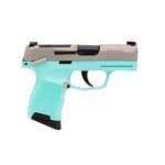 Sig Sauer P365 .380ACP 3.1" 10rd, Nickel & Turquoise – 365-380-REB-MS