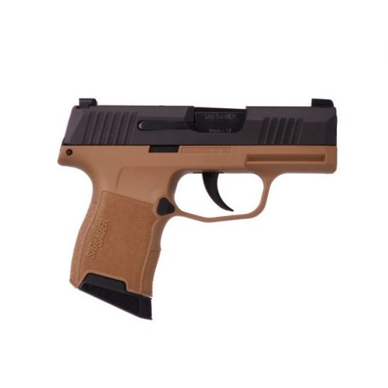 SIG Sauer P365 9mm Pistol 10rd 3.1″, Black/FDE – 365-9-BXR3-VP