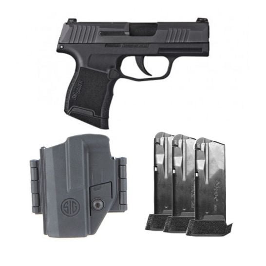 Sig Sauer P365 TACPAC 9mm Pistol, Night Sights – 365-9-BXR3-TACPAC